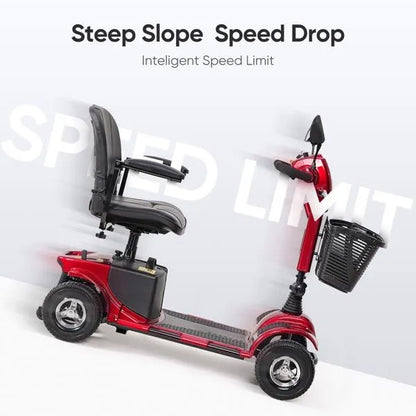 4 Wheel Mobility Scooters, For Seniors Adult With Lights Collapsible